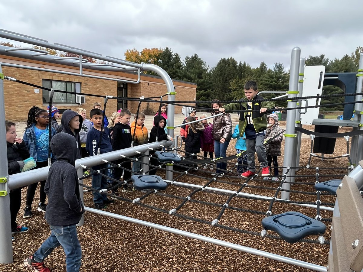 Grand opening day for our playground has been a huge success!