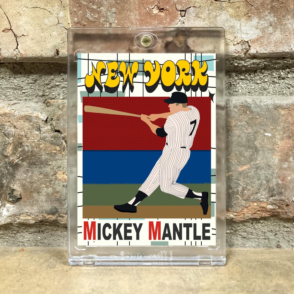 FlippsCards's tweet photo. Here’s some #baseballcardart of a baseball legend, born on this day 91 years ago in Spavinaw, OK - Number 7, Mickey Mantle. ⚾️ #cardart #baseballcards #MickeyMantle #Yankees #YankeesTwitter #RepBX Limited prints available soon from #flippscards 🤘 https://t.co/iA1ayVGFnM