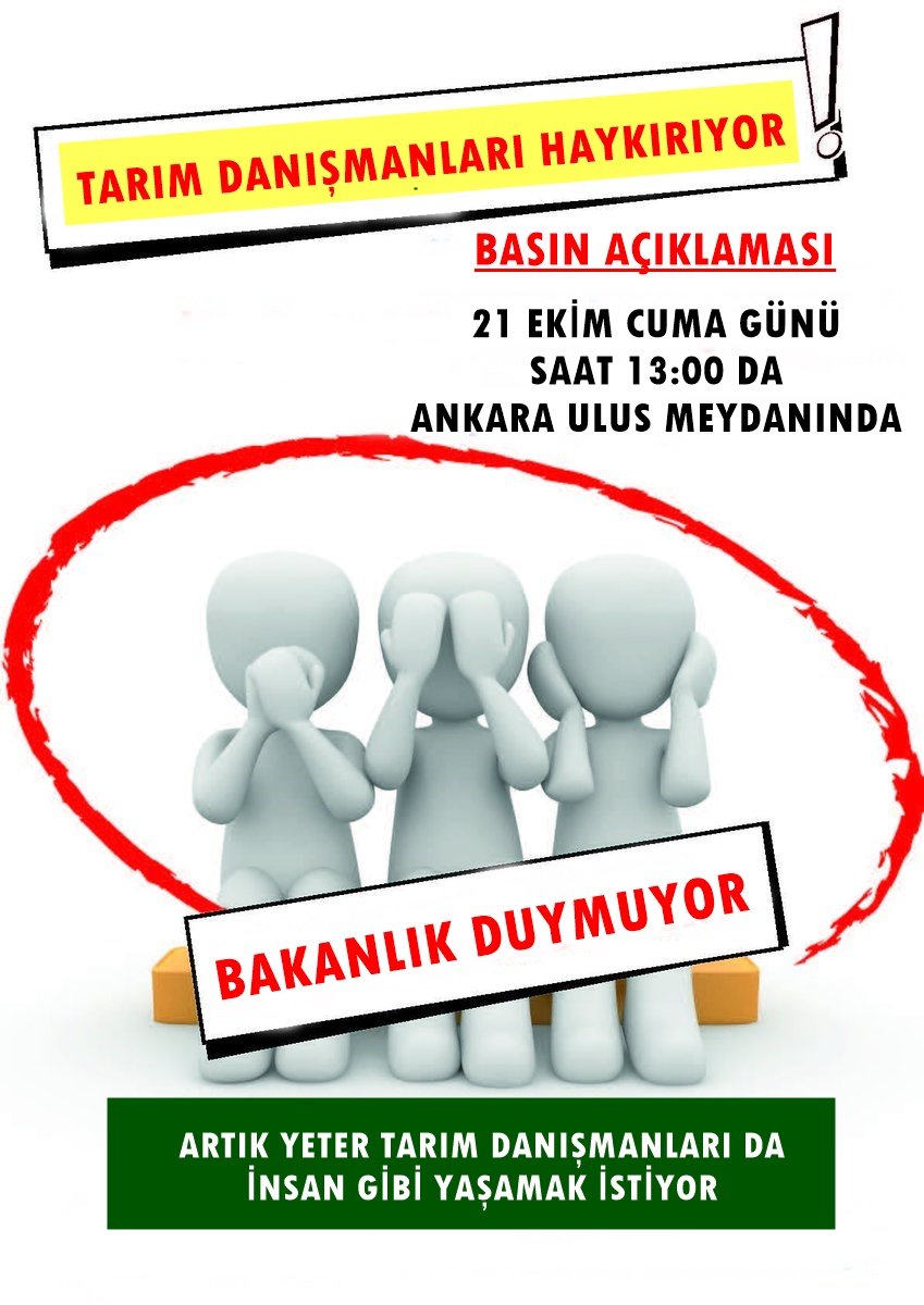 #ZMOTarımDanısmanlarınınYanında
#çözümistiyoruz
#TarımDanısmanlarıCaresiz
#atamahaktır
<a href="/TMMOBZMO/">TMMOB Ziraat Mühendisleri Odası</a> <a href="/TMMOB1954/">TMMOB</a> @tarderorg <a href="/TCTarim/">T.C. Tarım ve Orman Bakanlığı</a>