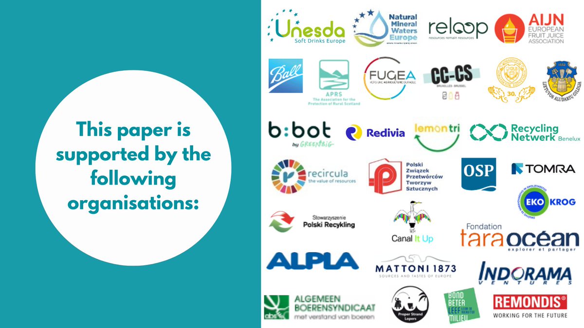 reloop_platform's tweet photo. Today we call on the @EU_Commission to take ambitious action to drive the transition to #circular drinks packaging. Our proposal: 

🎯90% separate collection target
♻️adoption of well-designed DRS 

Rear our coalition paper to learn more👉https://t.co/fm7L41F88Q 

#Target90 https://t.co/eIbD8pxWaV