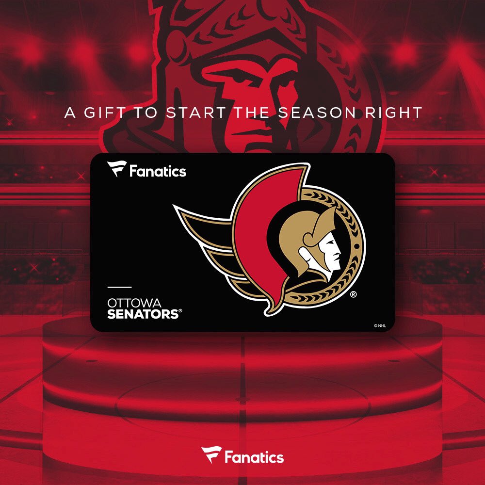 Hockey is BACK 🏒 and my team @Fanatics has given me a $100 gift card to give away to a lucky fan! Just follow @fanatics like & comment your favorite Senators moment from last season, and I’ll pick one of you to rock some Senators merch! #FanaticsExclusive #GoSensGo