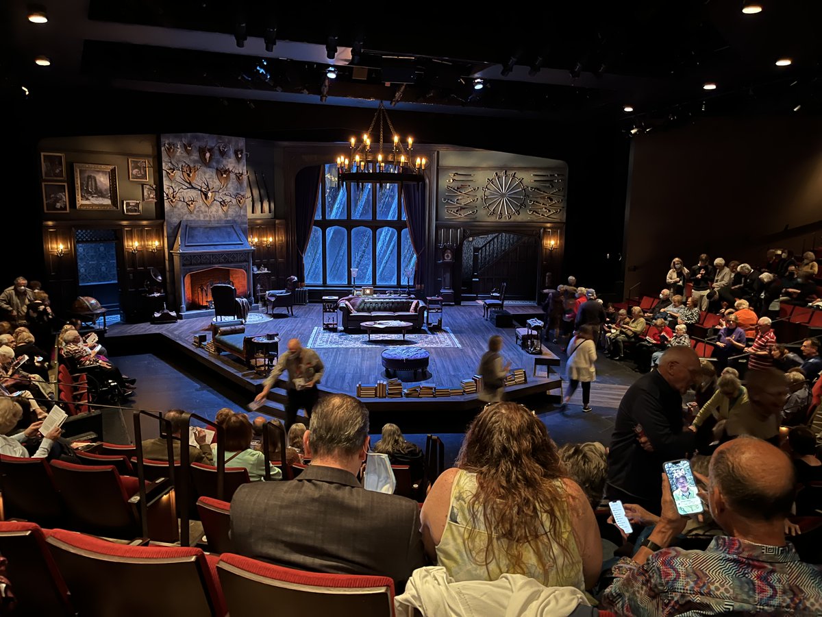 What do mystery writers do on their day off? See @HartfordStage 's new production of The Mousetrap, of course! Great humor, Knives Out vibe, and that audience gasp when the murderer is revealed make for a great time at the theater.
