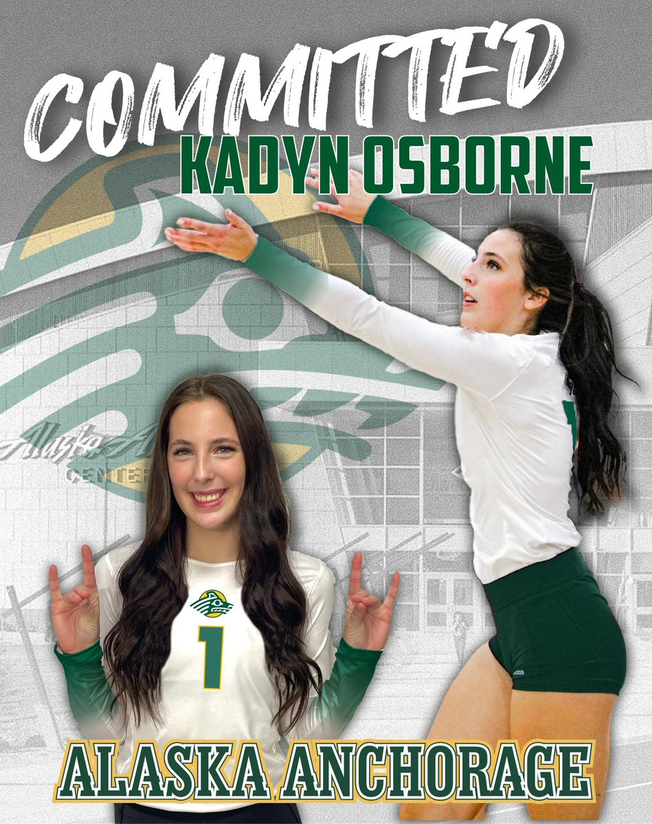 KadynOsborne's tweet photo. See you soon AK💛💚 @AKSportsReport @GNACsports @UAASeawolves https://t.co/L7c2V4KM4D