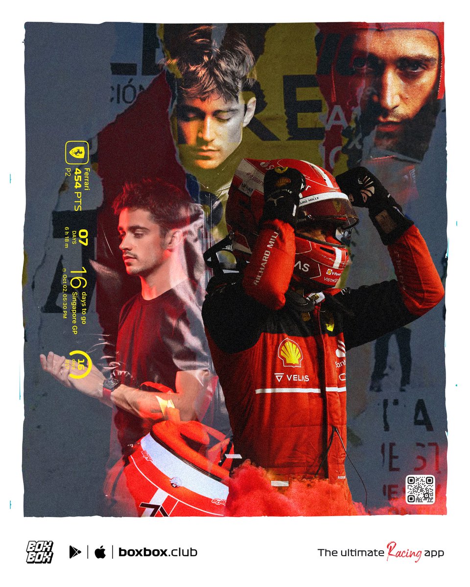 BoxBox_Club's tweet photo. CL16
@Charles_Leclerc @ScuderiaFerrari
#BoxBox #TheUltimateFormula1Widget #TheUltimateRacingApp #boxboxclub #charlesleclerc #ferraristrategy #cl16 #leclerc #usagp #unitedstatesgp #ferrari #charles16 https://t.co/1OSJodRuV6