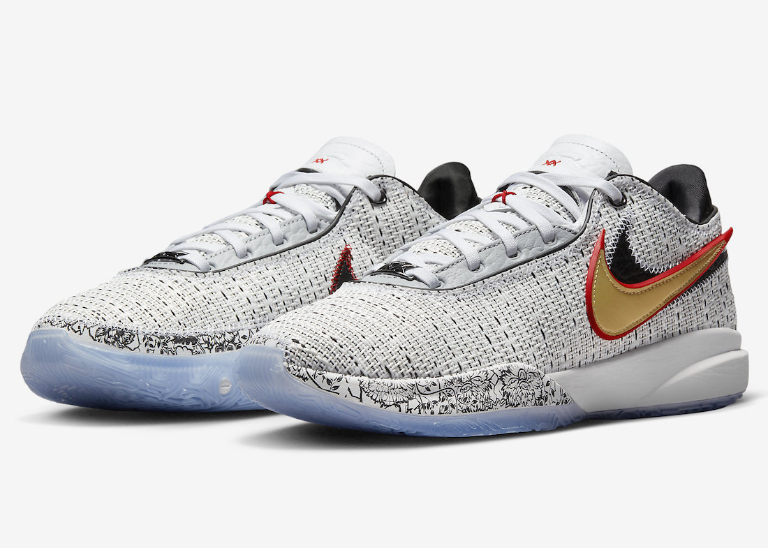 Basket_Infos's tweet photo. Voici les Nike LeBron 20 “The Debut” 👑  

Elles sortiront le 12 décembre https://t.co/8DVCGRAnmQ