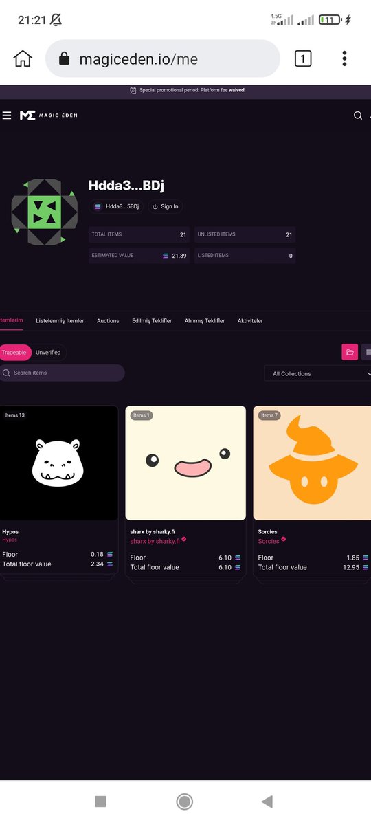 My NFT Collection 😇

1 <a href="/SharkyFi/">Sharky 🦈 NFT-backed loans</a> 
7 <a href="/SorciesNFT/">Sorcies</a> 
13 <a href="/HyposNFT/">.</a> 

Total Floor now 21.39 $SOL.

I think the total floor will exceed 100 $Solana in the future. 🚀💰😎

I will buy many NFTs from new projects in the future. 😉🔥 #NFTs #NFTCommunity