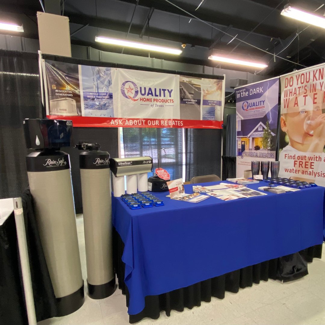 QualityHomeTX's tweet photo. Come visit us at the 20th Annual GHBA Product EXPO!
Today from 12:00pm-6:00pm @ the Sam Houston Race Park Pavilion
#expo #show #qualityhomeproductsoftexas #rainsoft #generac #kohler #ghba #booth #freemerch https://t.co/zEQYxmnSMD