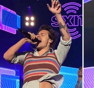 canyonmoonblu's tweet photo. if there’s one thing harry’s gonna do it’s wear the fuck out of a sweater vest https://t.co/RTE3Eab5Et