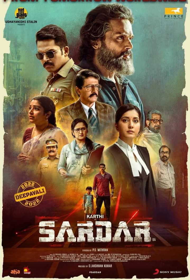 Wishing @Karthi_Offl sir and Wishing my dear friend @Psmithran @george_dop @AntonyLRuben @dhilipaction #artdir_kathir and the entire team of #Sardar all the very best for huge success💐💐