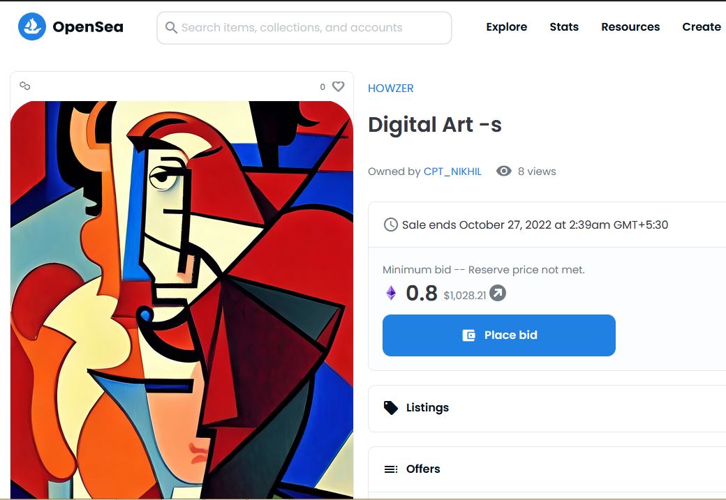 COP_HOWZER's tweet photo. Hey....   im waiting you for bid.
Come fast...
#artwork #NFTs #bids #NFTartist #NFTartist #NFTCommuinity #nftcollectors https://t.co/Rzf5Zu9O22