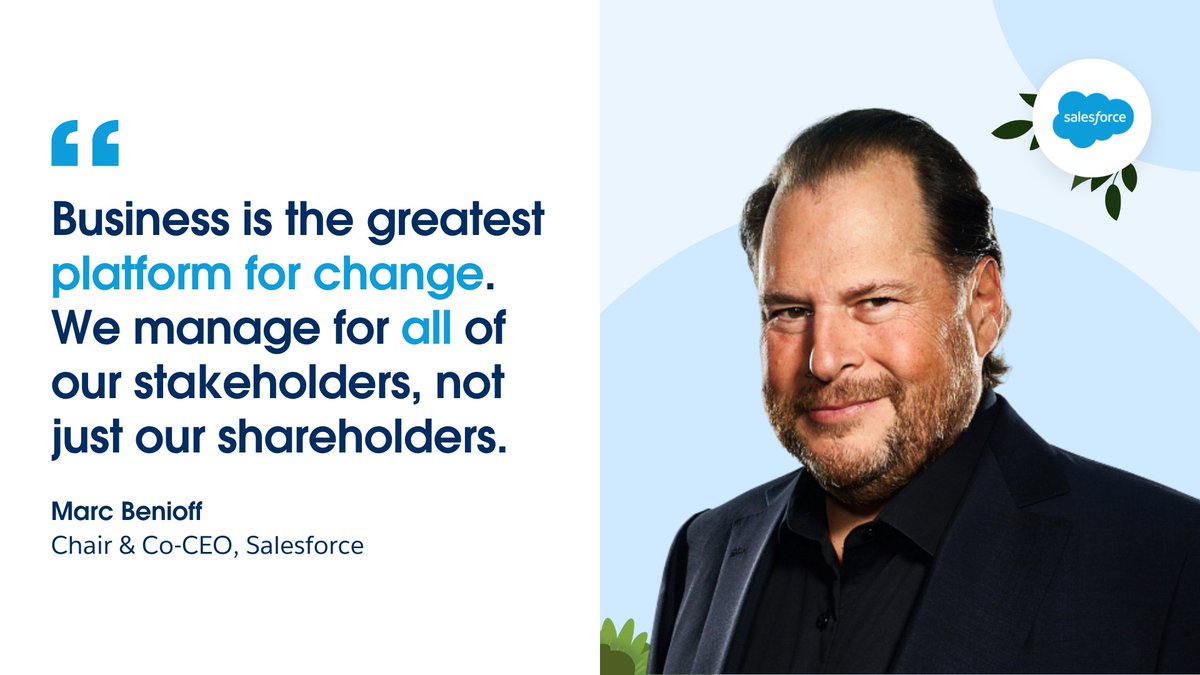 Congrats to our Chair and Co-CEO @Benioff on being named @ChiefExecGrp’s 2022 CEO of the Year! He dives into the importance of leading with values, taking care of employees, stakeholder capitalism, and more. Take a look: sforce.co/3s8NFND