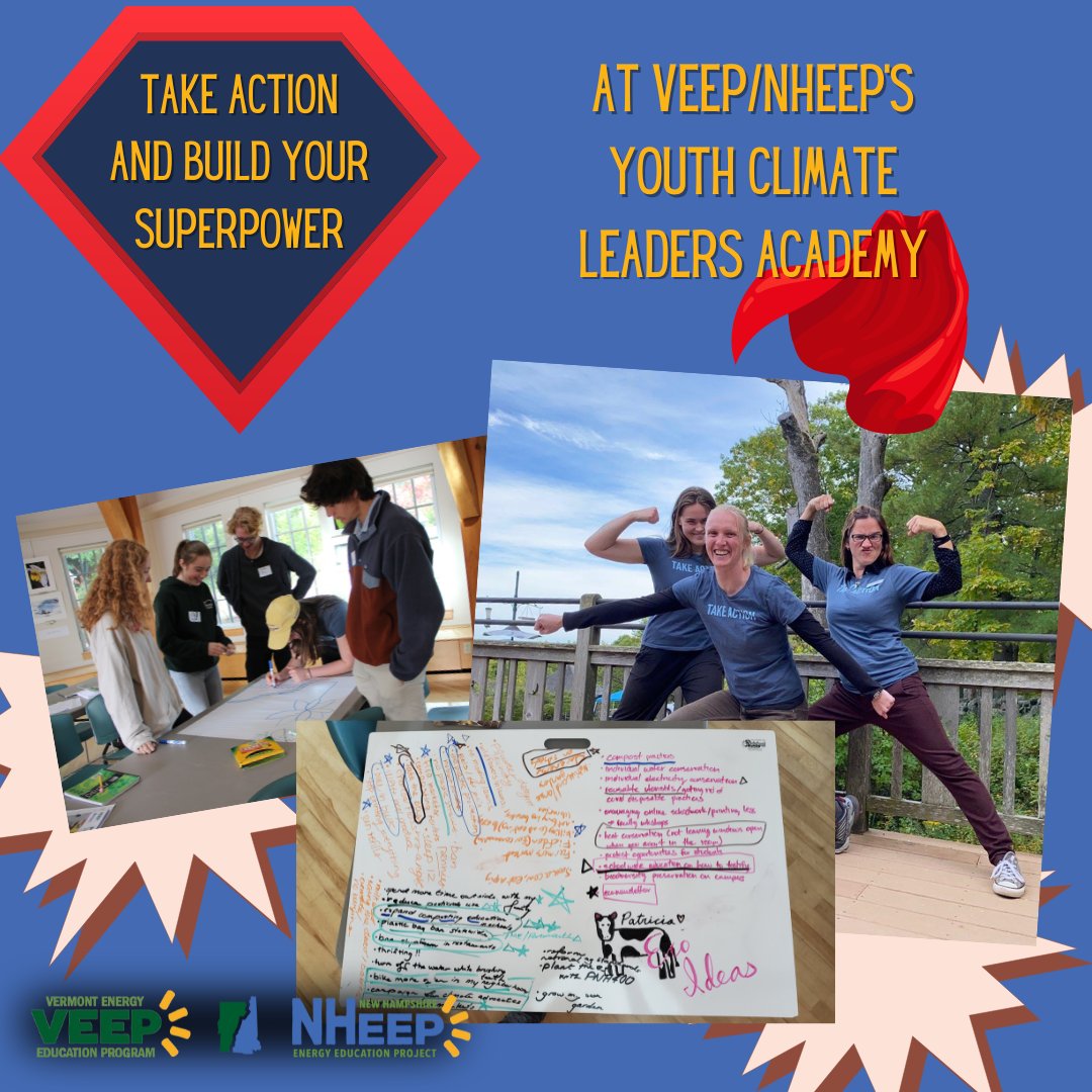 NHEnergyEd's tweet photo. Are you ready...to take action? The Youth Climate Leaders Academy is designed to support high school students in planning and implementing projects that make a difference on climate change. 

There's still time to register for the retreat in December! https://t.co/0WJggG3r7x https://t.co/tvHCpLhVBG