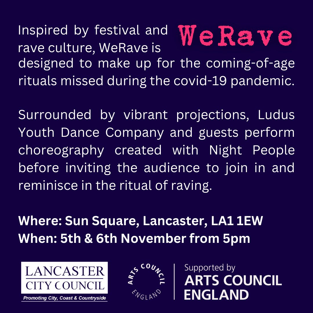 Just two weeks to go until we revel in rave with Night People and LYDC in Sun Square as part of @lightuplanc ✨🎆🥳