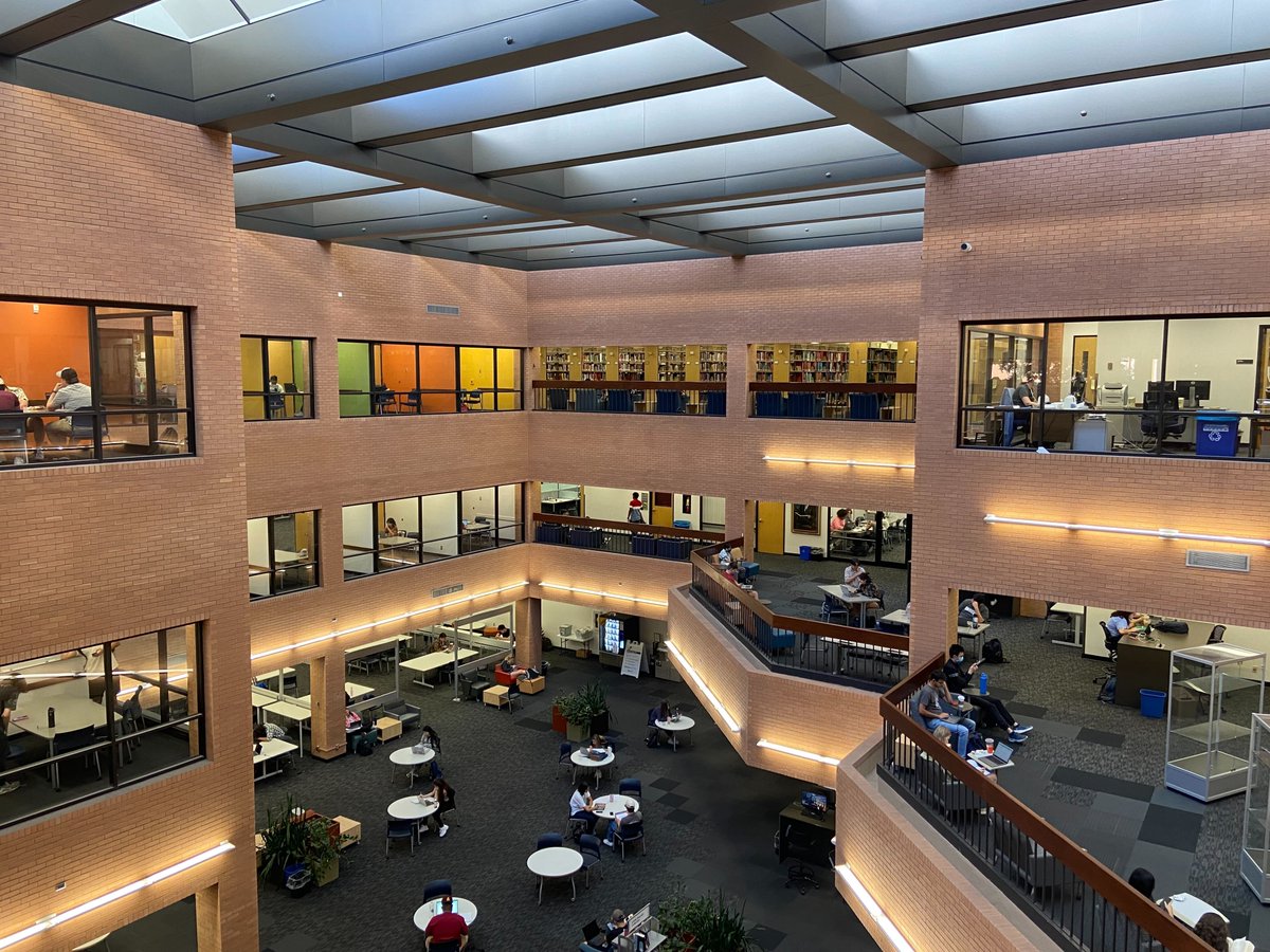 ASULibraries's tweet image. Looking for an overnight study space? 🌙 Starting on Sunday, October 23, Noble Library on the Tempe campus will be open twenty-four hours a day, five days a week. 

Learn more 👉 ow.ly/5ybs50LgNCp