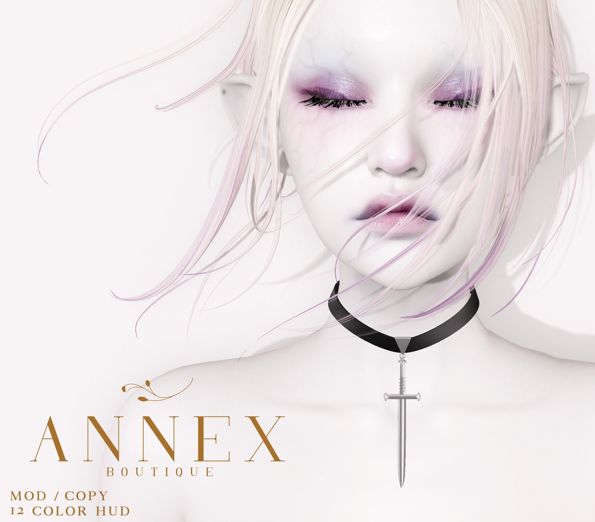 TheAnnexInSL's tweet photo. The Annex Boutique brings you AVALON at NIGHTSHADE - A DARK FANTASY EVENT opens 1201 today
199L - choose from 5 different metal shades
Choker comes in 12different textures HUD https://t.co/DrJRx19hh9
#secondlife #theannex #theannexsl #theannexinsl #juniperevents #junipereventssl https://t.co/OzXWeN7Wfu