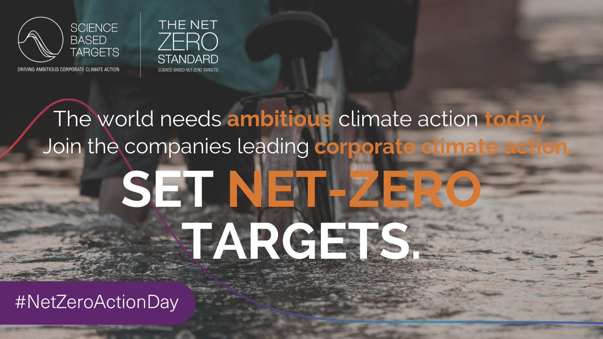 Today, the #SBTi is leading #NetZeroActionDay - a global call for stronger #ClimateAction in the lead up to #COP27 and the #G20. There is no time to lose. Companies must decarbonize and set #NetZero targets: bit.ly/3ESWD97