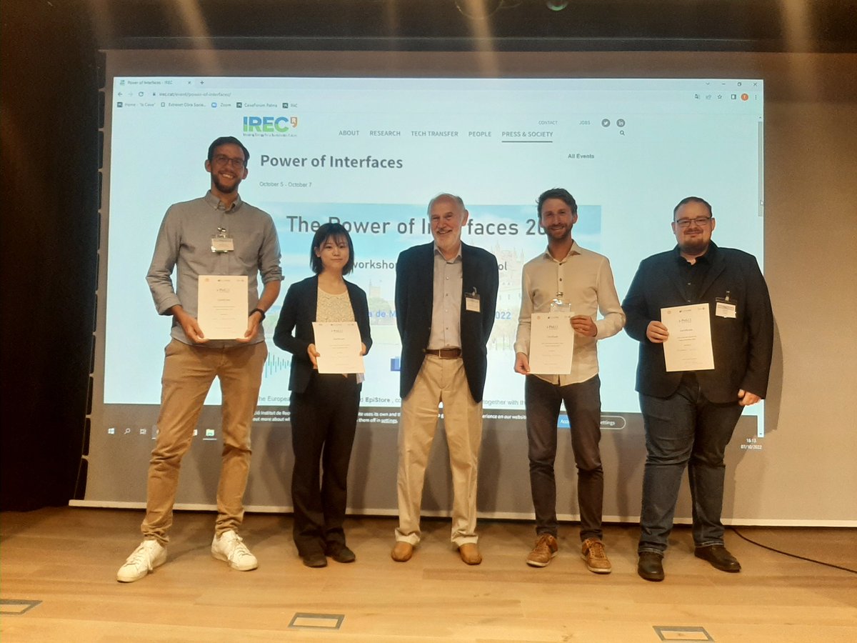 echem_tuwien's tweet photo. With a short delay but all the more pleasure we would like to announce that Alexander Schmid was awarded an Early Career Award at the Power of Interfaces #PoI22 Symposium.
Thank you @harvestoreEU @alberttarancon @profkil @fbaiutti @soifit for the great organisation! https://t.co/ljdccBwoNd