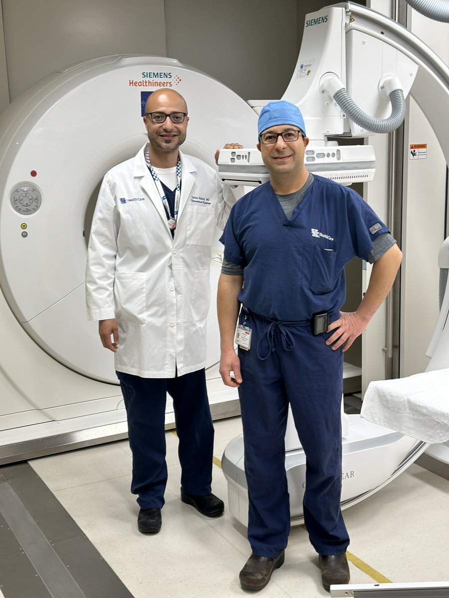 TheRadRoom's tweet photo. Ok #FutureRadRes time to switch gears &amp; put on your scrub cap 🤠 Our VIR Department is led by these two young bucks. Both leaders in the field, Dr Raissi (Division Chief, left) &amp; @GabGabrielMD (ESIR &amp; Independent Fellowship PD, right) run a tight ship! @UKY_IR #KidsInAToyShop https://t.co/Rcq9EH1cQZ