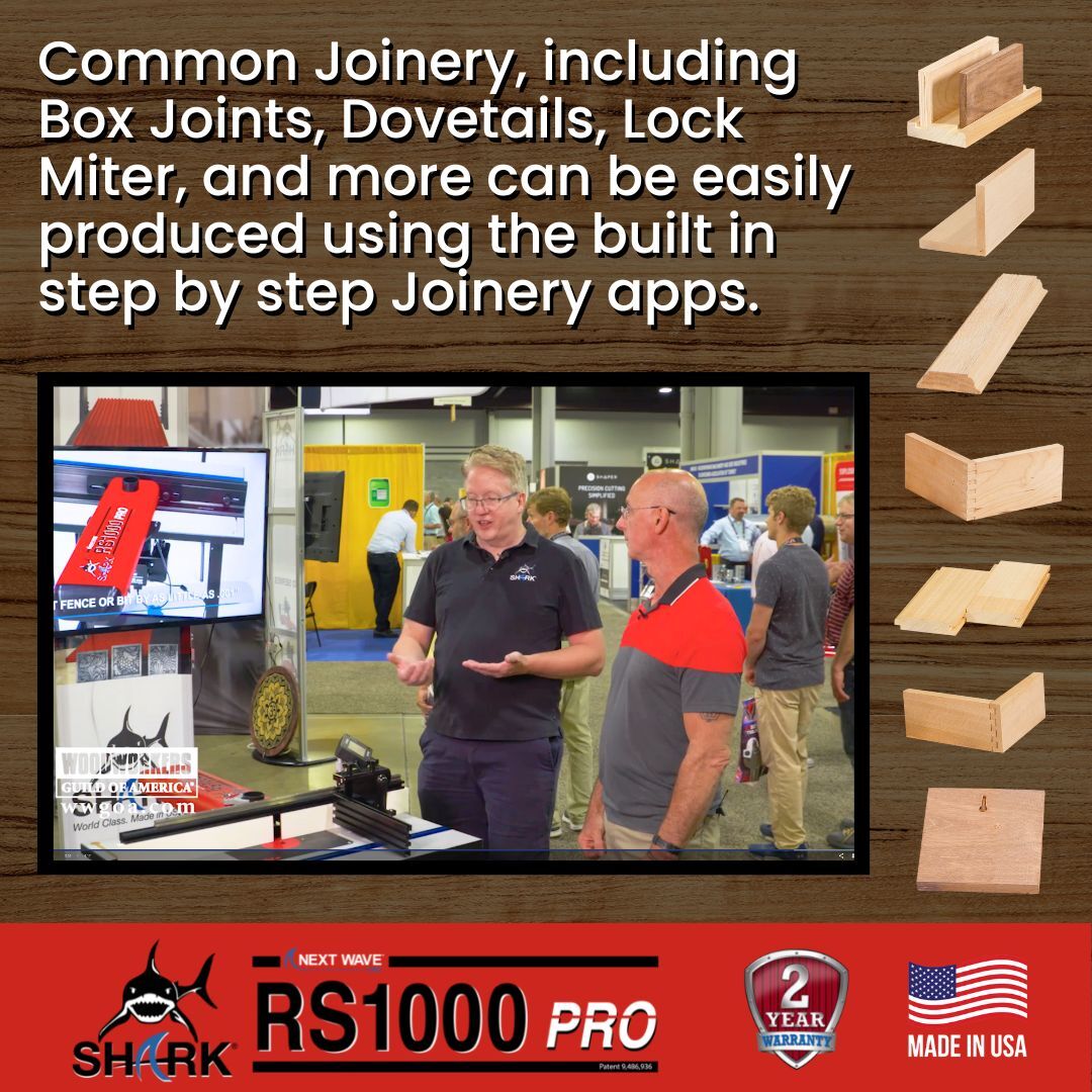 The SHARK RS1000 PRO transforms nearly any router table into a 2-Axis CNC. The built-in core processor allows the fence and lift to move accurately in direct relationship to the bit. Click here to watch: wwgoa.com/video/next-wav… ORDER TODAY! NextWaveCNC.com/RS1000-PRO @WWGOA