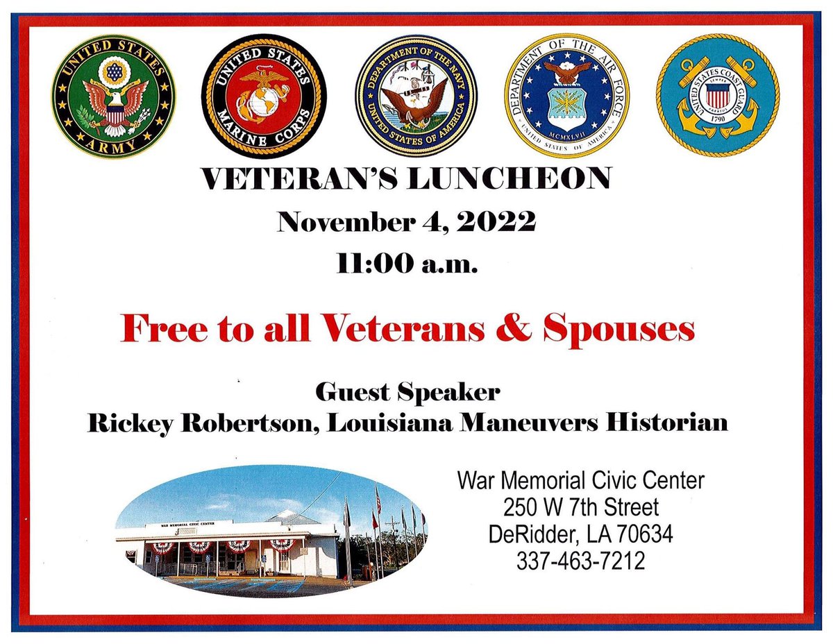 Beauregard Museum on Twitter "RT DeRidderCity There will be a