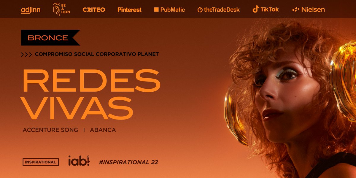 IAB_Spain's tweet photo. 🥉Bronce en Compromiso Social Corporativo Planet
‘Redes Vivas’ de @AccentureSpain para @SomosABANCA
#Inspirational22 https://t.co/zg6fnwhtwL