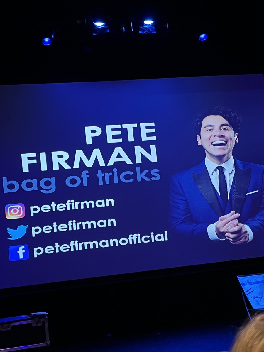 Hope some of the magic rubs off tonight 😉