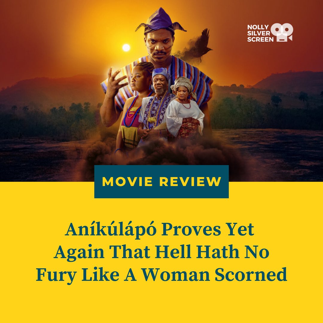 NSilverScreen's tweet image. Have you seen @kunleafolayan’s ‘Aníkúlápó’ on @netflix?

Enjoy the hits and misses in our review.

nollysilverscreen.com/moviereview-an…

#MovieReview #Aníkúlápó #YorubaFilm #Nollywood #NigerianFilm #FilmReview #HitsAndMisses #NollySilverScreen