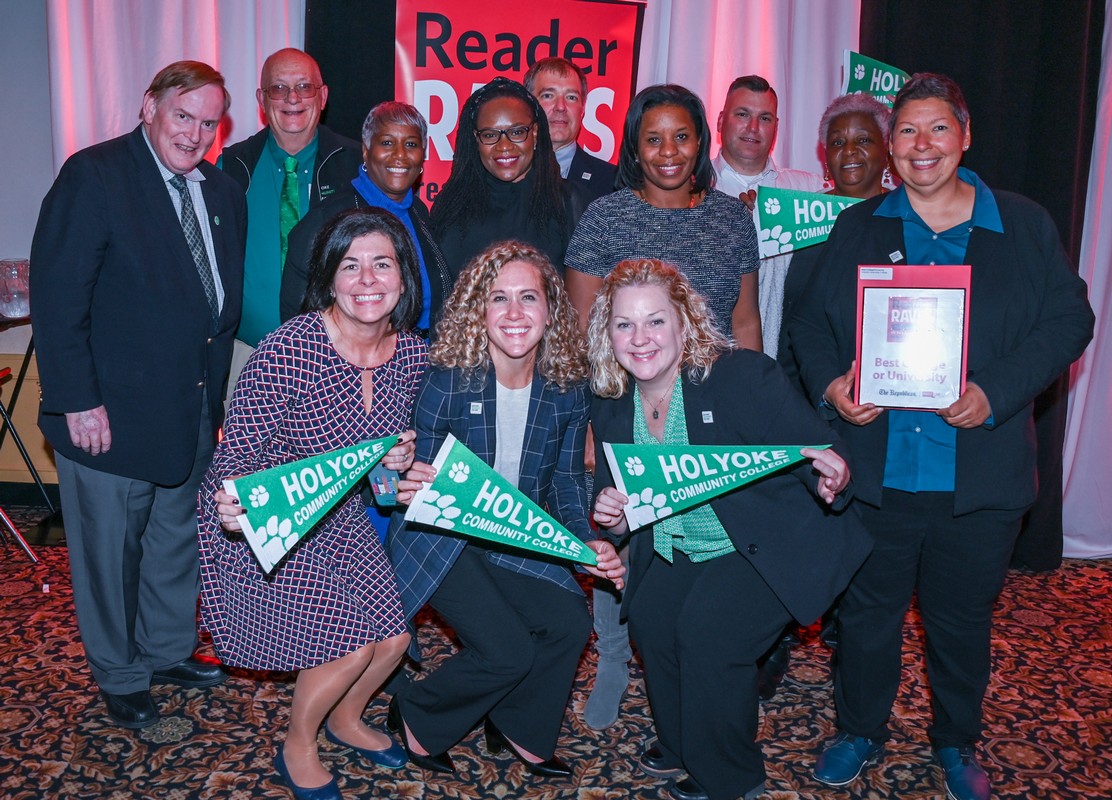 HolyokeCC's tweet photo. We're so proud to have been selected as the Best #College or University in the area in this year's @masslivenews #ReaderRaves! Thank you to our students, alums, friends, and community for voting. @HCCPrez @AmandaSbriscia https://t.co/gAwn4ZYB4W