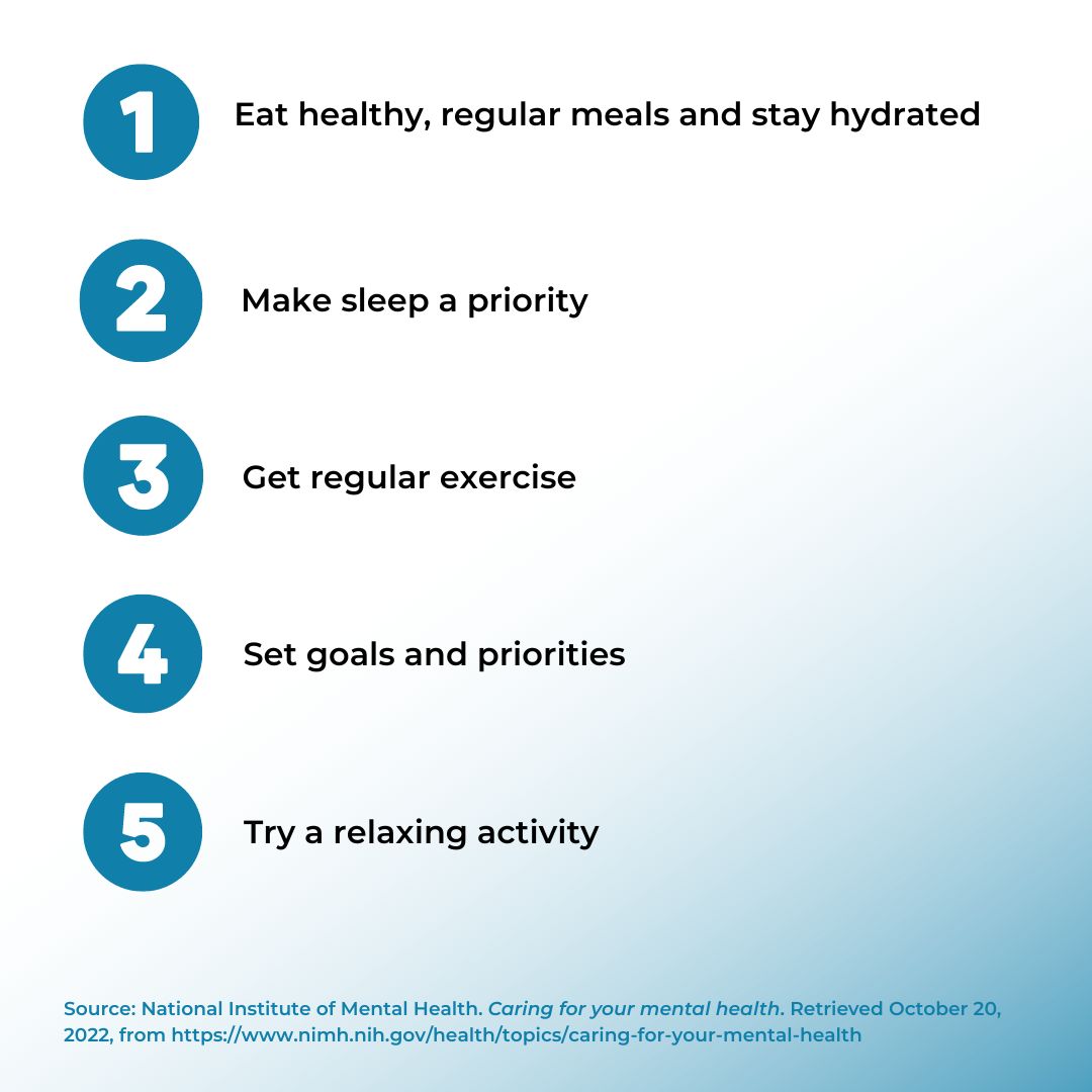 BACA4kids's tweet photo. Starting to feel like your #mentalhealth is declining? Here are five easy #tips to follow to help care for your #mentalhealth and care for yourself! https://t.co/8TMmLw9AmX