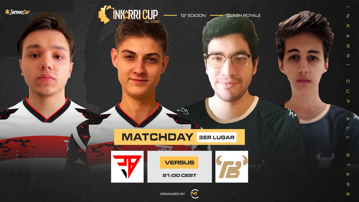 Inkarri Cup - All Stars (@inkarri_cup) on Twitter photo #CR | MatchDay✨ | 3er Lugar 🔥
✨ En breve salen a matar por el Top 3, ¿Quién ganará? 🔥
🔰 @TrailblazeGG 🇮🇳🆚🇪🇸 <a href="/Team_Bravus/">Team Bravus</a>
📺 <a href="/ChristianElNob/">ChristianElNob</a>
#InkarriCup #Gaming #CR | MatchDay✨ | 3er Lugar 🔥
✨ En breve salen a matar por el Top 3, ¿Quién ganará? 🔥
🔰 @TrailblazeGG 🇮🇳🆚🇪🇸 <a href="/Team_Bravus/">Team Bravus</a>
📺 <a href="/ChristianElNob/">ChristianElNob</a>
#InkarriCup #Gaming