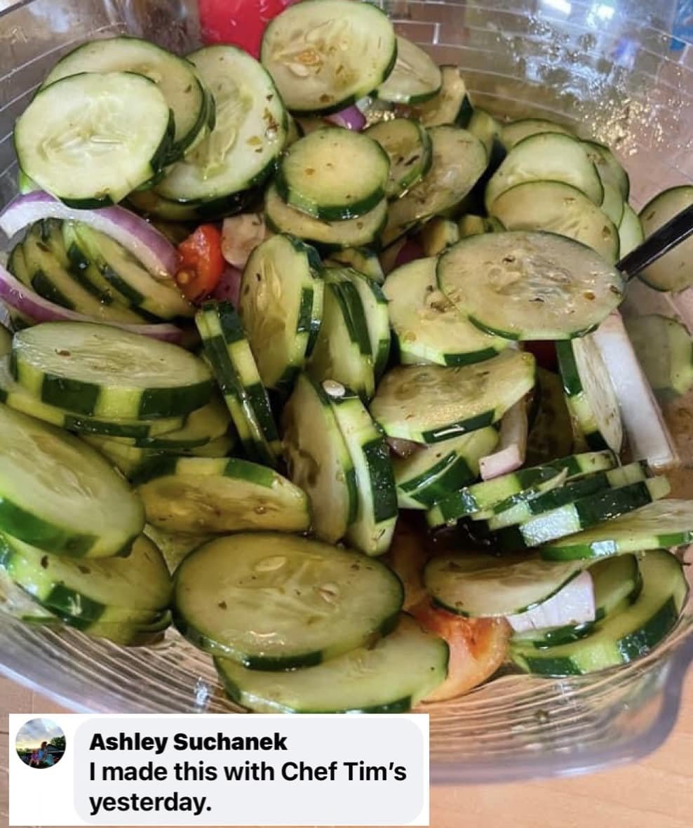 ChefTimFoods's tweet photo. Another awesome customer picture. Thank you Ashley!!!
#CustomerTasteAMonial
#OurCustomersAreTheBest #ThankYou
#ChefTimsSweetBalsamicVinaigrette
#ShakeShakeShakeDontRefrigerate
#ChefTimFoods #ChefTims #SweetBalsamic #Vinaigrette #supportsmallbusiness #CucumberSalad https://t.co/RCDLXeBXlz