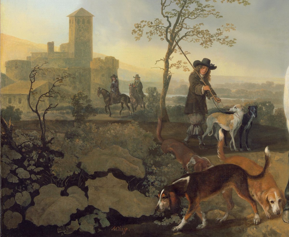 OldPortraiture's tweet photo. Born #OnThisDay in 1620: Dutch painter #AelbertCuyp (1620-91)
Portrait of a Lady and Gentleman on Horseback, ca. 1655
#Cuyp #DutchBaroque https://t.co/YavEIiHqex