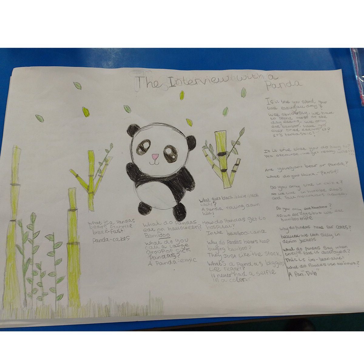 writeaboutbooks's tweet photo. Many thanks to @samlettington at Moorlands Primary School in Reading who let me have a sneak preview of their brilliantly witty & beautifully illustrated entries for the #NNFN2022 competition inspired by @andyseedauthor โs #InterviewWith books @KidsWelbeck @FCBGNews https://t.co/CmPydpmaXK
