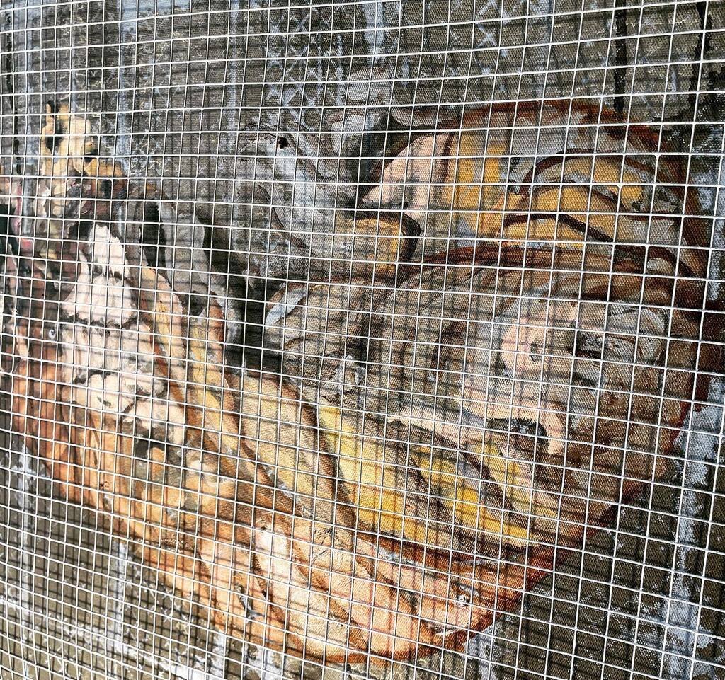 Previewing some new work, “Opacité” at a talk at SGU today on Creative Research in Academia - 6:30pm, Caribbean House! #art #artinacademia #creativeresearch #boiscanot #opacite #painting #mixedmedia #meshwork #gridwork #artgrenada #grenadaartisland #sgu … instagr.am/p/Cj8fXVaJjOn/