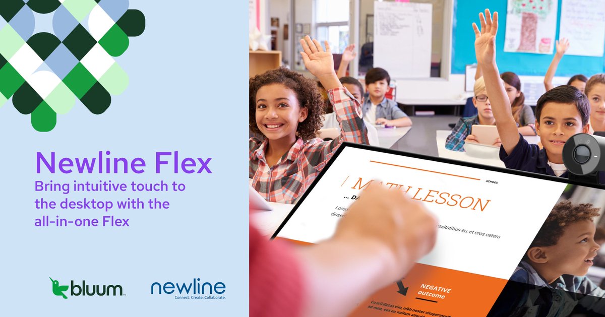 Bluum_EdTech's tweet photo. Bring intuitive touch to the desktop with the all-in-one @NewlineIDEAMAX Flex. Not only are you prepared for collaboration sessions, but with Flex, any high-quality meeting is as easy as 1-2-3. #NewlineFLEX #jointheflexgen
Learn more. https://t.co/2EyORgdBL3 https://t.co/DtWnRRzYdb