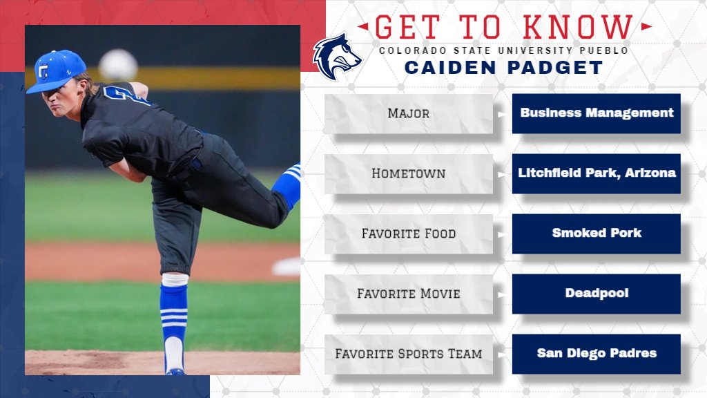 CSUPBaseball's tweet photo. GET TO KNOW THE NEWEST ADDITIONS TO THE PACK FAMILY!

FR LHP - Caiden Padget

#BackThePack https://t.co/T1k9w917Z1