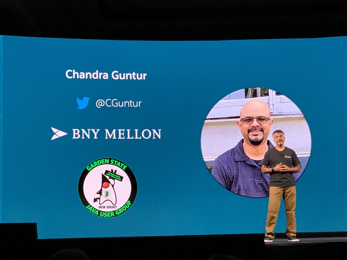 Donald Raab (@thedonraab) on Twitter photo An amazing and wonderful inclusion of <a href="/CGuntur/">Chandra Guntur</a> in the <a href="/JavaOne/">JavaOne</a> Community keynote today. Even without being in LV this week, Chandra’s presence is felt and certainly missed. Thank you <a href="/Sharat_Chander/">Sharat Chander @sharatchander.bsky.social</a> for being awesome. 🙏 An amazing and wonderful inclusion of <a href="/CGuntur/">Chandra Guntur</a> in the <a href="/JavaOne/">JavaOne</a> Community keynote today. Even without being in LV this week, Chandra’s presence is felt and certainly missed. Thank you <a href="/Sharat_Chander/">Sharat Chander @sharatchander.bsky.social</a> for being awesome. 🙏