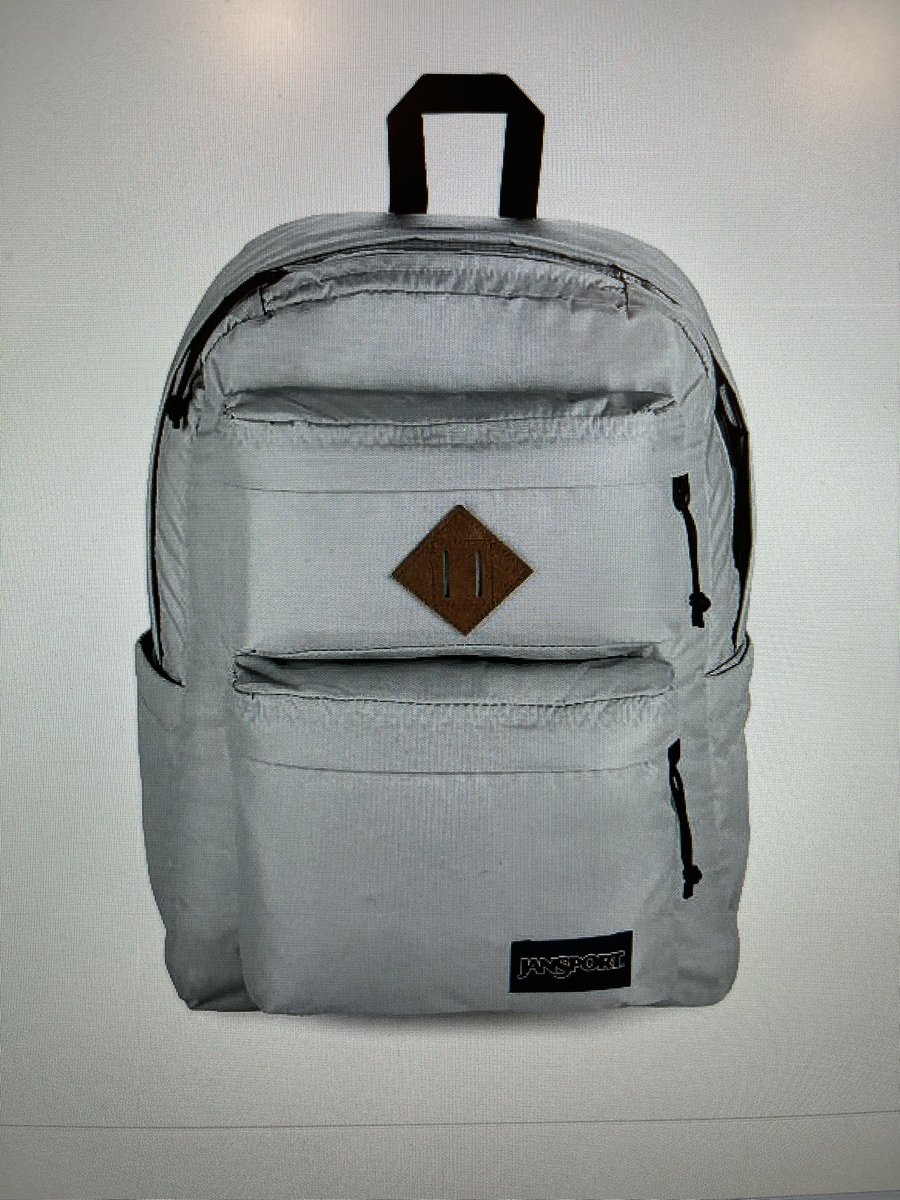 StackTanya's tweet photo. @JanSport I ordered this backpack &amp; what arrived is a white backpack, not what’s shown online! I would never have ordered a white backpack for my kindergartener.  Customer Service says no exchanges and I have to pay to return it myself?  I grew up with JanSport, very disappointed https://t.co/nsBTSxOoFh
