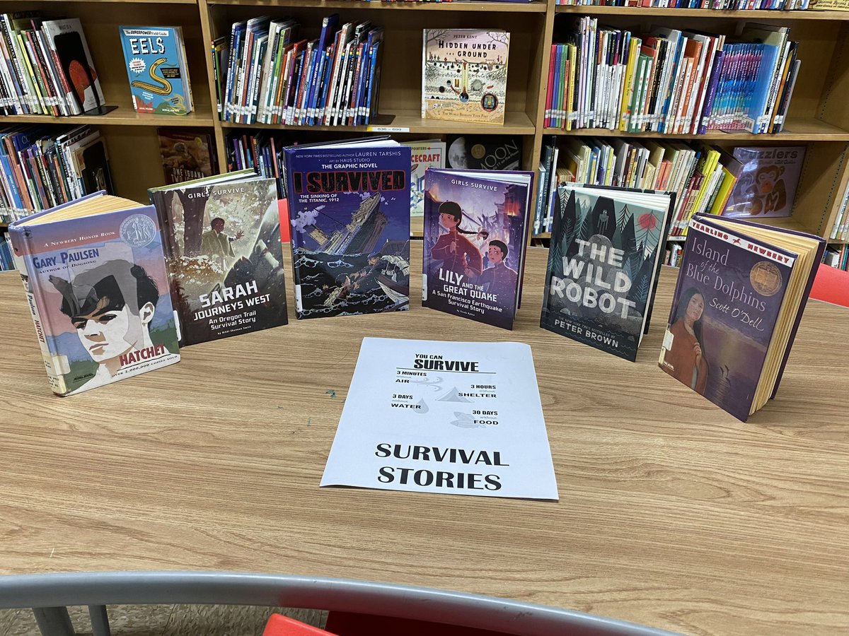Today everyone is conducting earthquake drills for #Great Shake Out. Our new library books are about ‘survival’. Are you prepared for the next quake? @lausd_ldc @nelaschoolsrock @Jackie4LAkids @LASchools