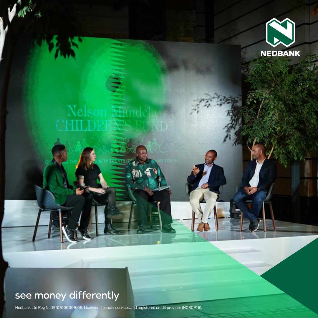 Nedbank's tweet image. What an insightful and thought-provoking panel discussion. 💡 Stay tuned for our keynote address. 👏 #SupportWhatMatters