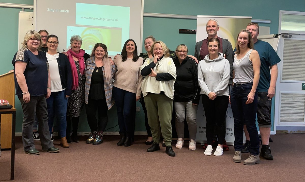 In_to_recovery's tweet photo. Massive thank you to the #Hartlepool and #Middlesbrough teams. @The_GrowingEdge training only comes to life and can have legacy when the team take risks and challenge their own ways of processing to provide #TraumaSensitiveSupport #Wellbeing https://t.co/G9eSXwX9Bh
