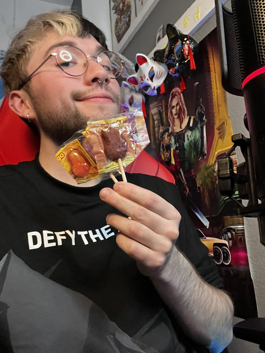 Chosenba's tweet photo. Hii freends!
We going live with some @GothamKnights, i have been so PUMPED for this game!
But not only that we are also trying out some Mexican candy so it’s a banging 2 in 1 stream!
See you there friends!
Big thanks to @Mi5Coms @Mandoodles ♡
#FreeWBStuff https://t.co/d7oeEfe4l2