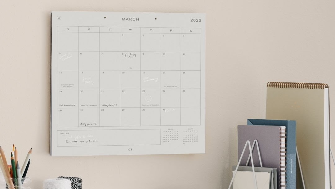 appointedco's tweet image. Back with the same quality paper and fresh design updates, the 2023 Studio Calendar is a large-format calendar ideal for everyday use. l8r.it/6Bdy
