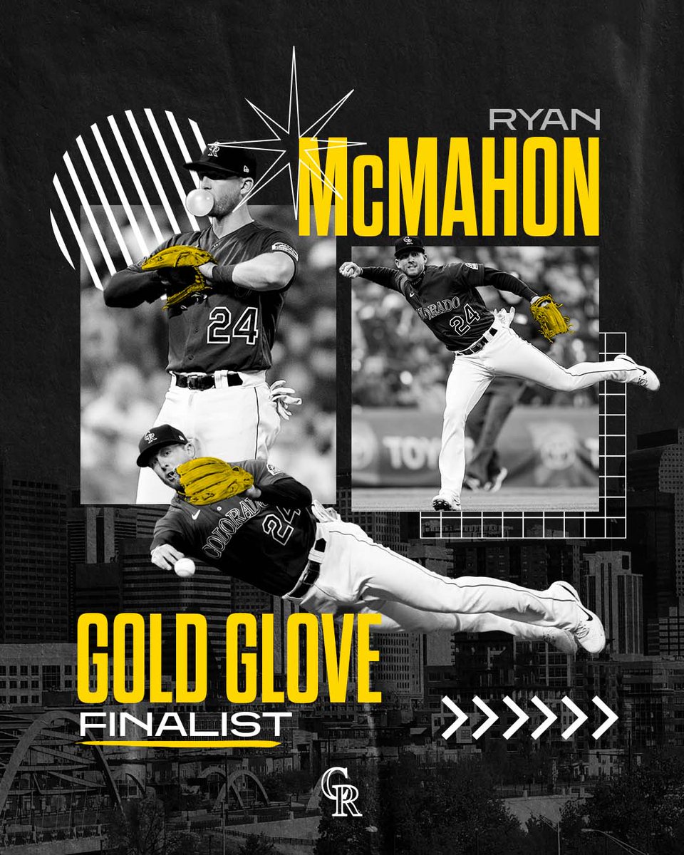 Ryan McMahon, 2022 @RawlingsSports Gold Glove Award Finalist🙌 Congrats, @Ry_McMahon!