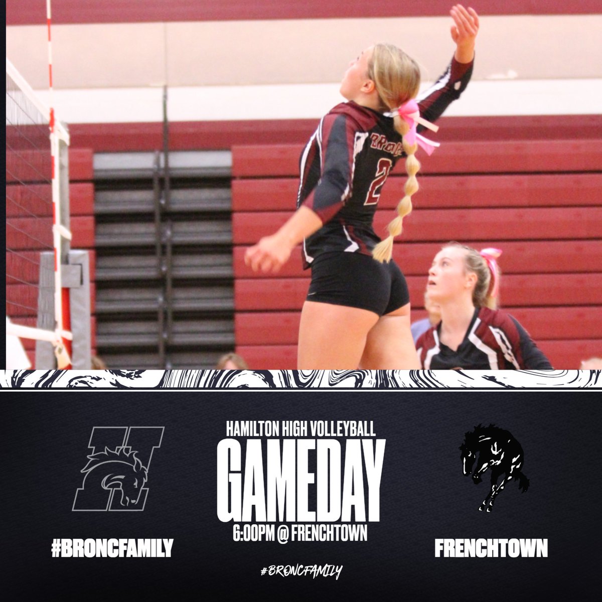 The Lady Broncs look to capture the Southwest A Conference Regular Season Title tonight at Frenchtown.  With a win, the Broncs would be conference champs. The game is scheduled for a 6pm start. #GoBroncs #BroncFamily