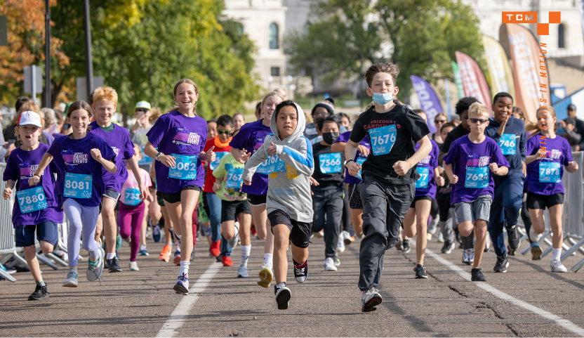 tcmarathon's tweet photo. #TCKids Run Free 🧡
During @Medtronic #TwinCitisMarathon weekend, 2,165 #TCKids participated in a race, bringing our year-to-date to a total of 3,896 #TCKids running in a #TwinCitiesInMotion event! To our donors, we are sincerely grateful for making this initiative a reality. https://t.co/JGej279GME