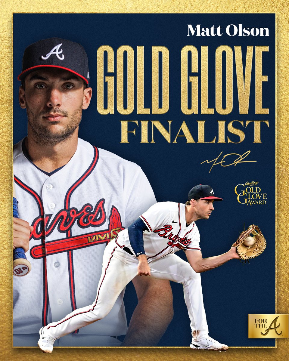 Congratulations to @mattolson21 on being named a 2022 Gold Glove Award finalist!