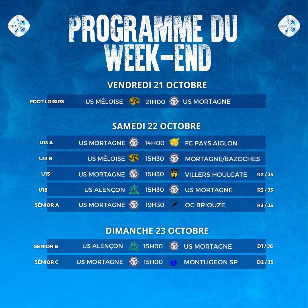UsMortagne's tweet photo. 🔹Le programme du week-end ! 👀
#TeamUSM 🔵⚪️ https://t.co/NxMQb7TtaB