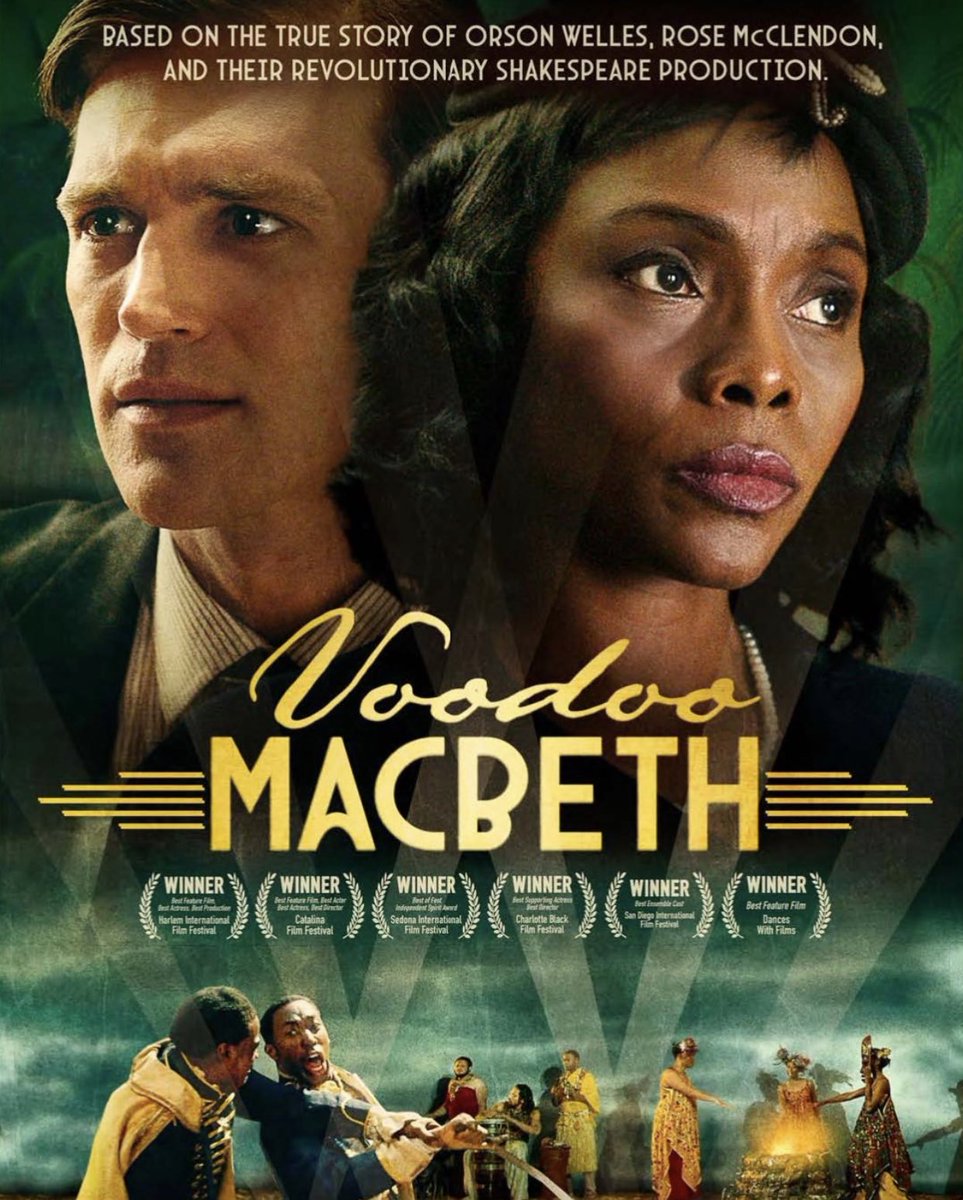 USCCinema's tweet photo. USC Oringals' #VoodooMacbeth hits select theaters tomorrow, October 21, in #LosAngeles and #NewYork. This film marks the first theatrical release from USC Originals in association with #WarnerBros! #FightOn

Get Tickets: https://t.co/Fl59YkQh8G https://t.co/nv3w4sTd69