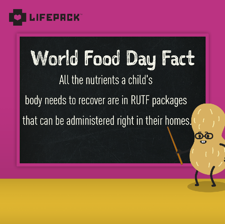 lifepacksaves's tweet photo. Why do kids need RUTF?

When children reach a state of severe #malnutrition, they become too sick and weak to consume normal food. All the nutrients a child's body needs to recover are in RUTF packages that can be administered right in their homes. 

#LifePackSaves https://t.co/gxDRFmcdAK